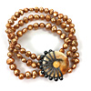 micro macrame freshwater pearls bracelets